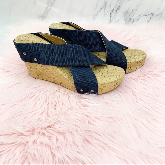 Lucky Brand Shoes - Lucky Brand Mykayla Cork Wedge Sandal 7.5M